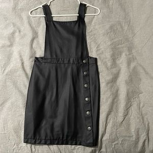 Wild Fable XS leather overall dress.